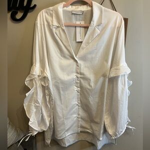 Elegant White Button Down Shirt